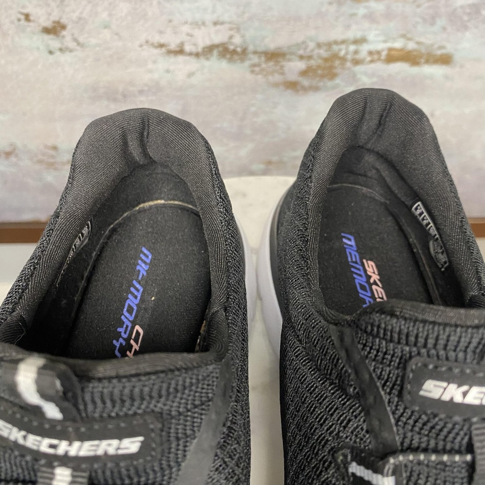 Skechers Shoes Womens Size 9 Black Mesh Slip On Memory Foam Walking Sneakers - Picture 9 of 11